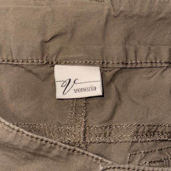 Venezia X Lane Bryant 18 Tan Brown Convertible Cargo Utility Wide Leg Pants - Picture 14 of 15